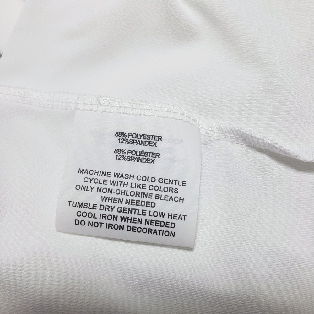 Men's Hang Ten White Crew Neck Long Sleeve UPF 50+ Quick Dry Graphic T-Shirt - Picture 9 of 9